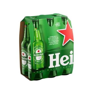 Imagem de Cerveja Heineken Premium Puro Malte Lager - Pilsen 6 Garrafas Long Nec