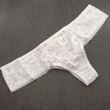 Imagem de Tanga Vitória Plus Size - Saulo Lingerie, Branco, XG ou 3G ou GGG