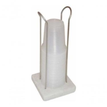 Imagem de Dispenser de Mesa para Copos Descartáveis A32 para Água 180-200ML em Granito e Aço Inox Portátil com Base Organiza 60