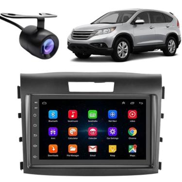 Imagem de Central Multimídia Android Auto Honda CRV 7 TOUCH SCREEN Bluetooth Wi-Fi GPS Moldura Câ...