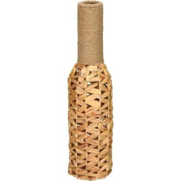 Imagem de Vaso Decorativo Home&co Fibra Natural E Metal 61x15x15cm - HOME & CO