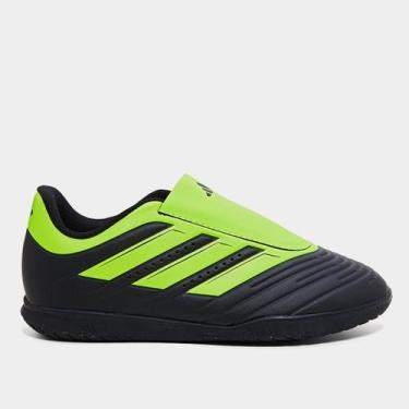 Imagem de Chuteira Futsal Infantil Adidas Rabisco II S/ Cadarço, Preto, 35