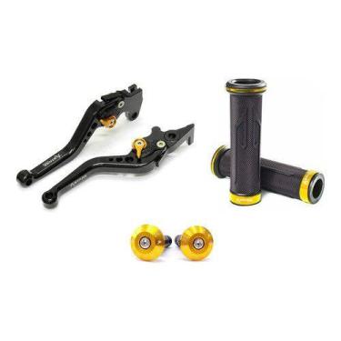 Imagem de Kit Manete Manopla Peso Tampa Honda Cb300 Cb 300 R Cb300r - NoBrand, A