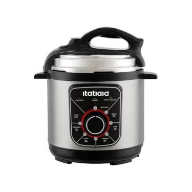 Imagem de Panela de Pressão  Elétrica 3 Litros Itatiaia 127 V Inox, Preto e Inox