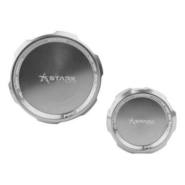 Imagem de Kit Tampa Reservatorios Fluido Freio Yamaha R6 R-6 R 6 - Stark Race, P