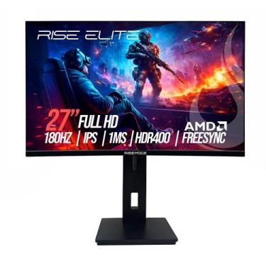 Imagem de Monitor Gamer Rise Mode Prime 27", FHD, 180Hz, 1ms, IPS, FreeSync, HDR