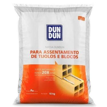 Imagem de Massa Dun Dun Para Assentamento De Tijolos Ou Blocos Saco 10kg