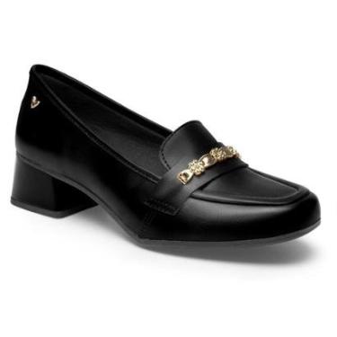 Imagem de Mocassim Com Salto Mississipi J1521 Feminino - Preto-Feminino