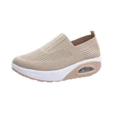 Imagem de Tênis Plataforma Feminino De Verão, Respirável, Casual, Com Salto Anab