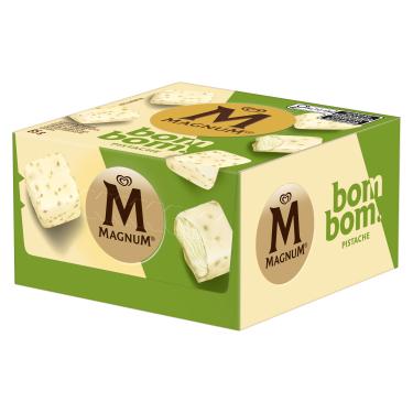 Imagem de Sorvete Pistache Magnum Monobites Kibon 86g Chocolate Branco
