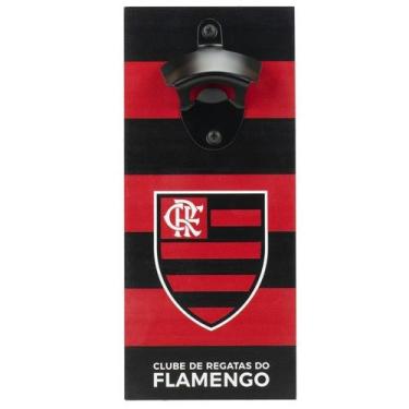 Imagem de Abridor Garrafas Ímã Geladeira 25x11cm Flamengo