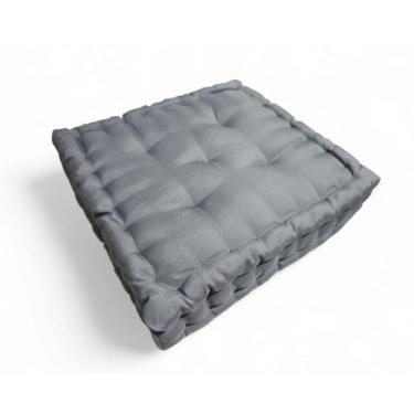 Imagem de Almofada Turca Futon Cadeiras Bancos Áreas 60x60 Cm Preta Cód. 1348 - 