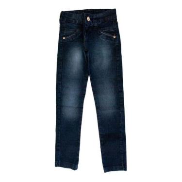 Imagem de Calça Jeans Infantil Menino Menina - anjo da mamãe, Coral, Claro, 10