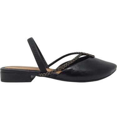Imagem de Sapato Feminino Scarpin Casual Social Dia a Dia Passeio Trabalho Com Strass Salto Baixo...