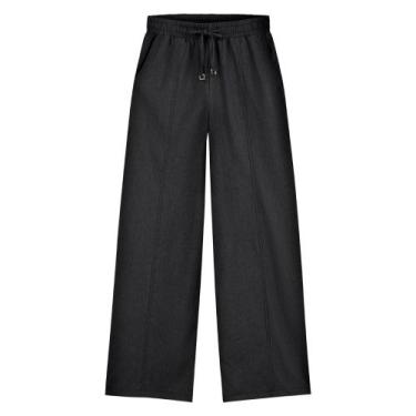 Imagem de Calça Wid Leg Menina Juvenil Hits em Tec SportWear na cor Cinza Tamanh