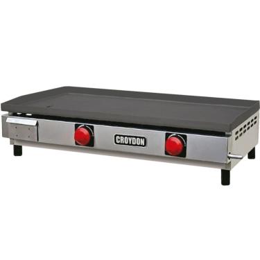 Imagem de Chapa a Gás Queimador Gaveta CFG800 Inox Croydon