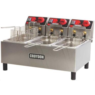 Imagem de Fritadeira Elétrica 9 Litros 3 Cestos FC3A Croydon Inox 220V