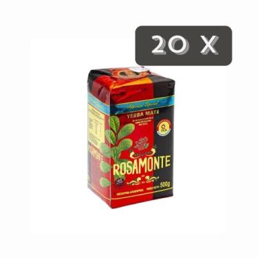 Imagem de Kit 20 Erva Mate Rosamonte Seleção Especial 500g
