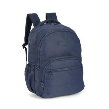 Imagem de Mochila Costas Juvenil Escolar Masculina Up4you Náilon -, Azul