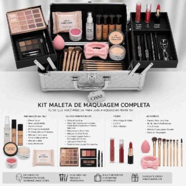 Imagem de Kit Maleta De Maquiagem Completa com Paleta Ruby Rose 27 - Clara - Rub