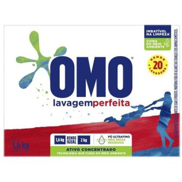 Imagem de Sabão em Pó Concentrado OMO Lavagem Perfeita - Puro Cuidado 1,6kg