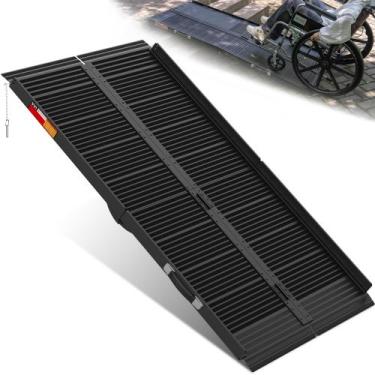 Imagem de Rampa para Cadeira de Rodas VNN 1,5 m Portátil em Alumínio Antiderrapa