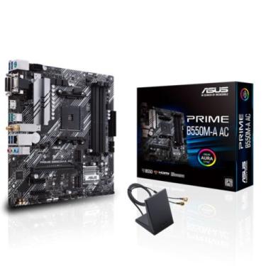 Imagem de Placa mãe asus prime b550m-a ac, amd am4, chipset b550, matx, ddr4 - p