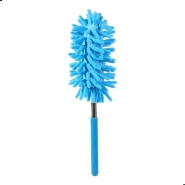 Imagem de Espanador Eletrostático Lavável Microfibra Extensível para Limpeza de Teto Ventilador e Móveis com Cabo Flexível 74CM