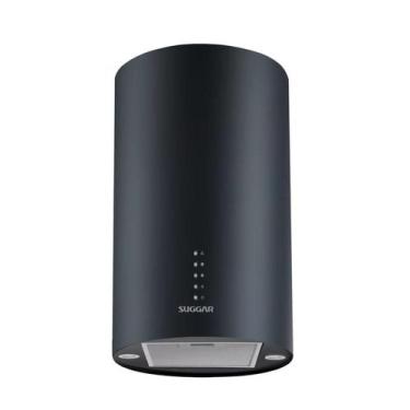Imagem de Coifa Ilha Redonda Quartzo 35 Cm Preto - Suggar, 220V