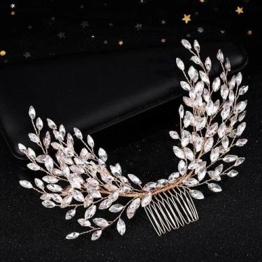 Imagem de Tiara De Cristal Com Strass Para Noivas, Acessórios De Cabelo Luxuosos