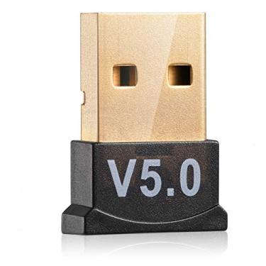 Imagem de Adaptador USB Bluetooth 5.0 para PC Win10/8.1/8/7/XP/Vista, Receptor Bluetooth Dongle/Transmissor Suporta Várias Conexões de Dispositivo: Fone de Ouvido, Mouse, Teclado, Impressora,