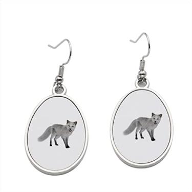 Imagem de Brinco de raposa ártica – Brincos pendurados para meninas – Presente de festa de aniversário dos namor