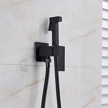 Imagem de Ducha Higiênica Chuveirinho Banheiro Elegante Metal Preta