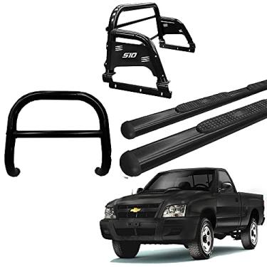 Imagem de Kit Quebra Mato+Santo Ant H3+Estribo Oval S10 94/11 Preto CS