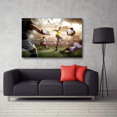 Imagem de Quadro decorativo de Futebol com Tela em Tecido