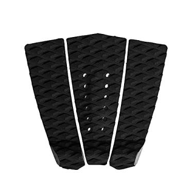 Imagem de Abahub 3 peças de almofadas de tração para prancha de surfe de EVA com suporte para skimboards, pranchas de surf, prancha de funboard, placa de peixe, preto