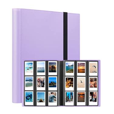 Imagem de Álbum de fotos com 432 bolsos para câmera Fujifilm Instax Mini, câmera Polaroid, para câmera instantânea Fujifilm Instax Mini 11 90 70 9 8+ 8 LiPlay, câmera instantânea Polaroid Snap SnapTouch PIC-300 Z2300 (Roxo)