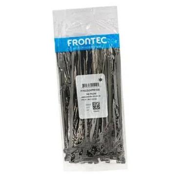 Imagem de Abraçadeira NYLON 2,5 X 100MM Preta Frontec 100UN