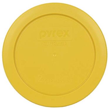 Imagem de Tampa de armazenamento de alimentos Pyrex 7200-PC 1 xícara de manteiga amarela redonda de plástico, Butter Yellow, 2 Cup, 1