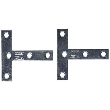 Imagem de NATIONAL/SPECTRUM BRANDS HHI Placa T de zinco N113-704, 7,6 x 7,6 cm, pacote com 2