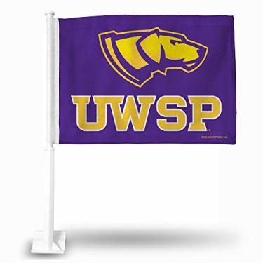 Imagem de NCAA Wisconsin - Stevens Point versão 2 bandeira de carro, logotipo colorido, 20,32 x 2,54 cm