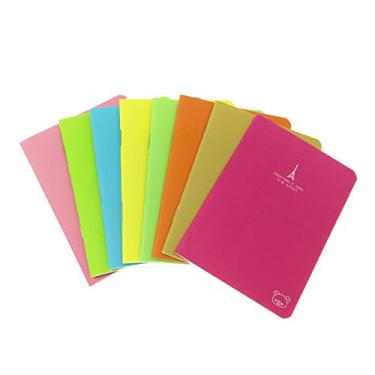 Imagem de ALIMITOPIA 8 pçs mini caderno portátil de bolso steno caderno de notas minidiário, mini papel 3,5 x 5 e 24 folhas, páginas pautadas para faculdade