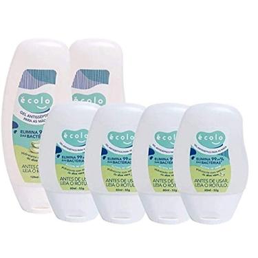 Imagem de Álcool Gel Antisséptico 70º INPM, Aloe Vera, Écolo - Kit com 4 unidades 60ml + 2 unidades 120ml