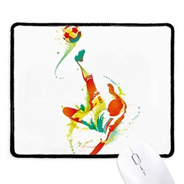 Imagem de Mousepad de borracha para jogos com borda costurada para jogadores de futebol