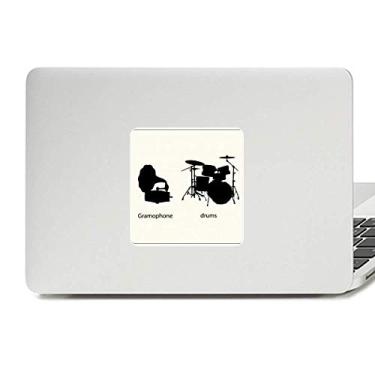 Imagem de Kit de bateria musical musical decalque decalque vinil paster laptop decoração PC