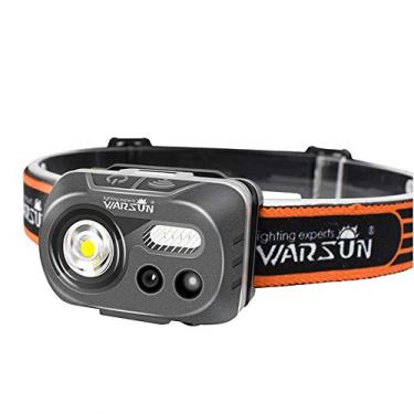 Imagem de N/H Lanterna de LED recarregável, lâmpada de cabeça com sensor de movimento super brilhante de 1000 lúmens, IPX7 à prova d'água, LED branco brilhante e luz vermelha, perfeita para corrida, acampamento, caminhada e mais