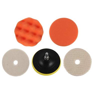 Imagem de Baluue Kit de pastilhas de polimento de espuma para carro com 5 peças para polimento de cera de carro