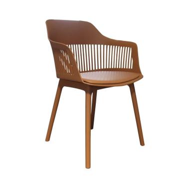 Imagem de Cadeira Polipropileno Montreal Marrom Fratini Marrom Capuccino