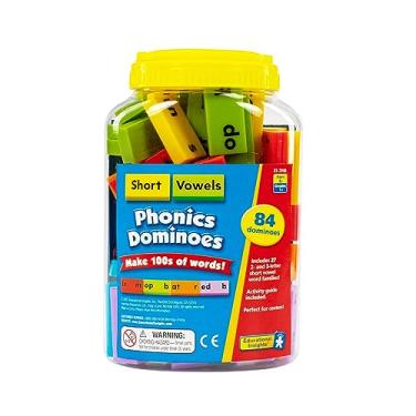 Imagem de Educational Insights Phonics Dominoes: Short Vowels, Multi, 7.5 H x 4.5 L x 3.5 W