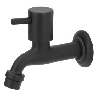 Imagem de Torneira Tanque/Jardim Preto/Black Fosco Robusta Metal Luxo